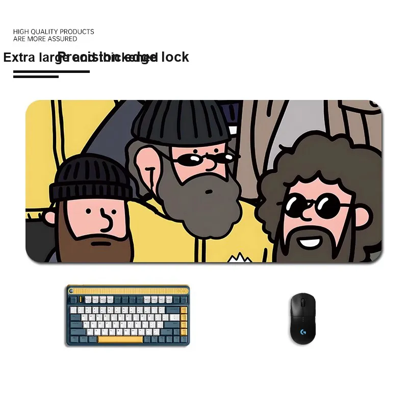 Vibrate Western Mouse Pad Old Man Gaming Mouse Pad Office Desk Mat Computer Keyboard Pad Desk Mat Mouse Pads-2