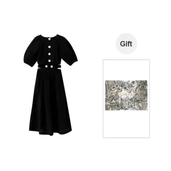 YUMOMO STAR Dress Elegant Black