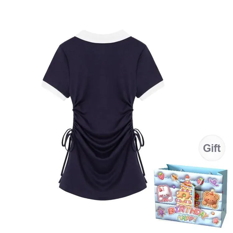REMOULD Short Sleeved Dress Women's Navy Blue-1