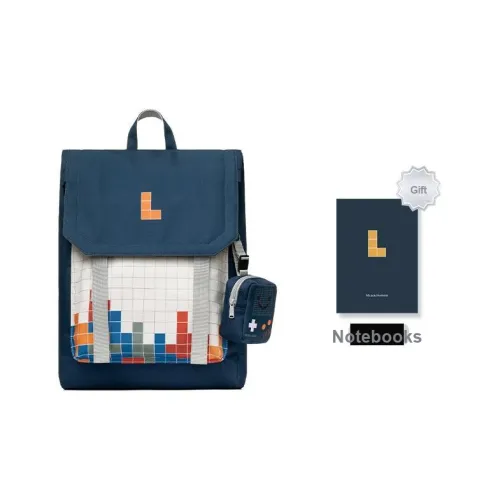 MR.ACE HOMME Полиэстер Рюкзак Большой Унисекс Белый и Синий