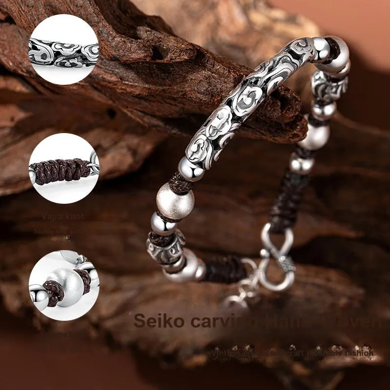 BMK 999 Fine Silver Pure Silver Bracelets Unisex-2