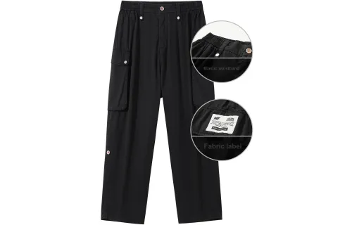 FAIRWHALE Cargo Pants Unisex Black