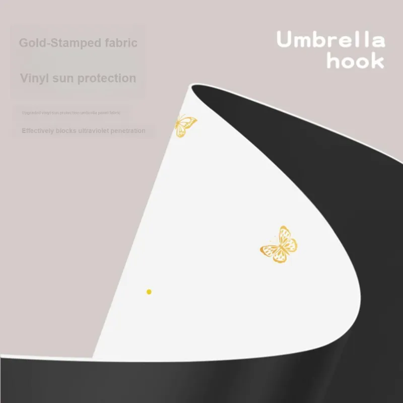Ten Thousand Months Golden Hook Umbrella With Sunshade-8