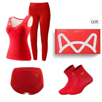 MIIOW Honmei Honmei Series Thermal Set Women's Box 3 Pack Red