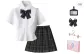 White Shirt (Slim Fit)+Carbon Pen (Adjustable Waist) Comes with Small Item+Badge