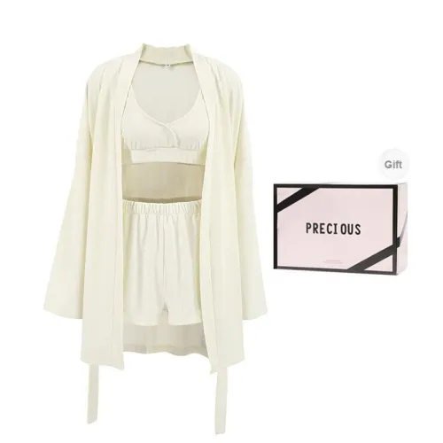 OEING Pajama Set Women's Gift Box Set Beige