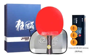 DHS Ping Pong Paddles Unisex All Wood Black/Red