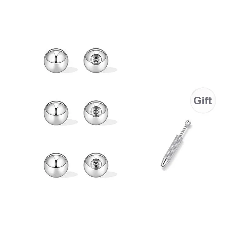 JOLLY NOTE Titanium Steel Stud Earrings Unisex-4