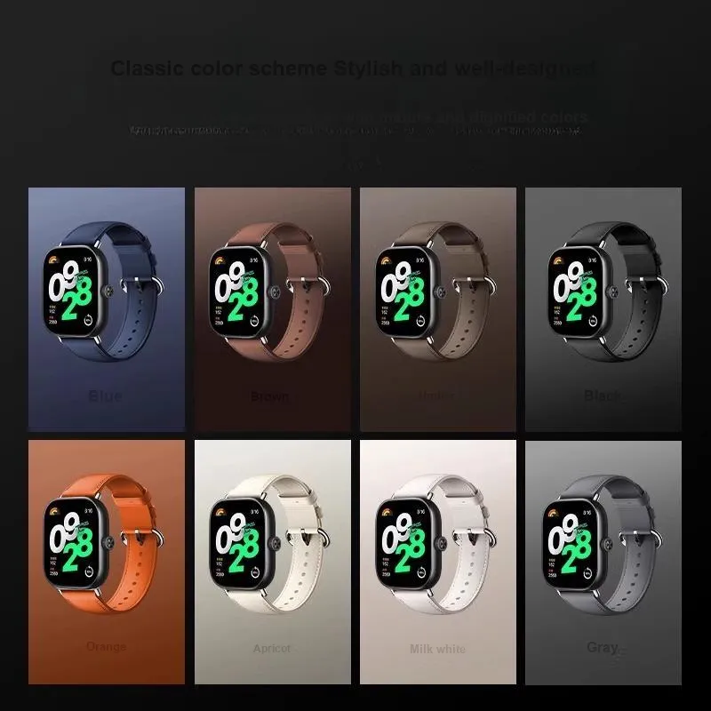 Yu Qing Watch Bands Xiaomi Compatibility 205mm Genuine Leather Material-3