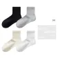 [4 Pack/7A Antibacterial]Black+Light Gray+Milk White+White