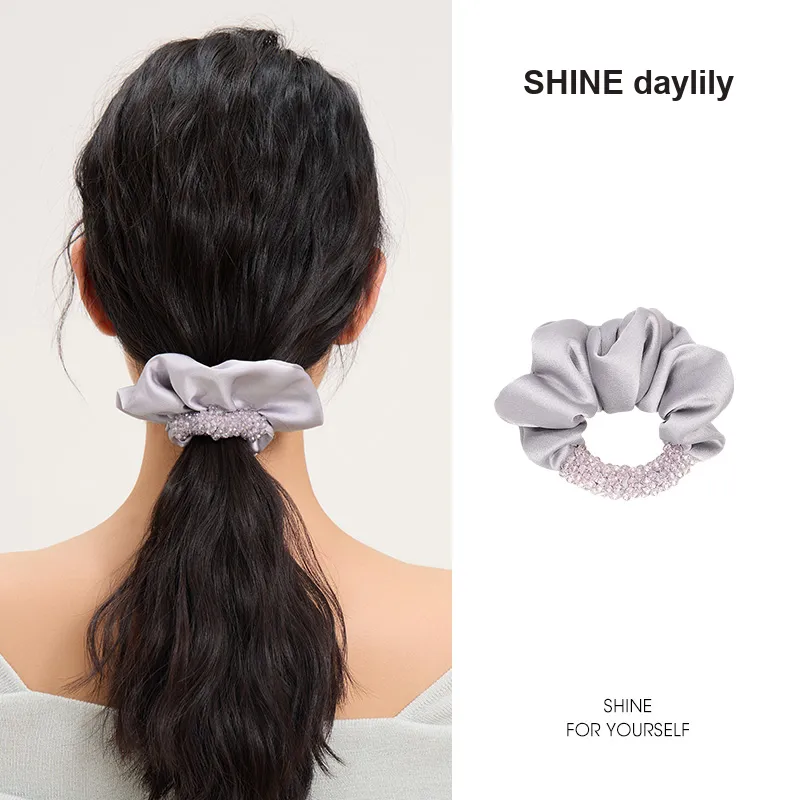 SHINE Polyester, Crystal Diamond Hair Tie Women's-21