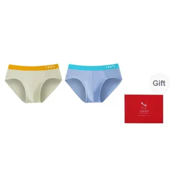 RED DRAGONFLY Cotton Panties Men's 2 Pack Gift Box Set