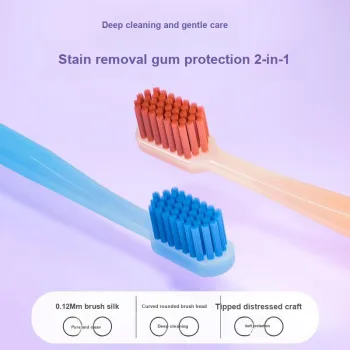Ice Springs Jelly 39 Hole Dense Planting Toothbrushes Flexible Fine Rebound 3 Pcs