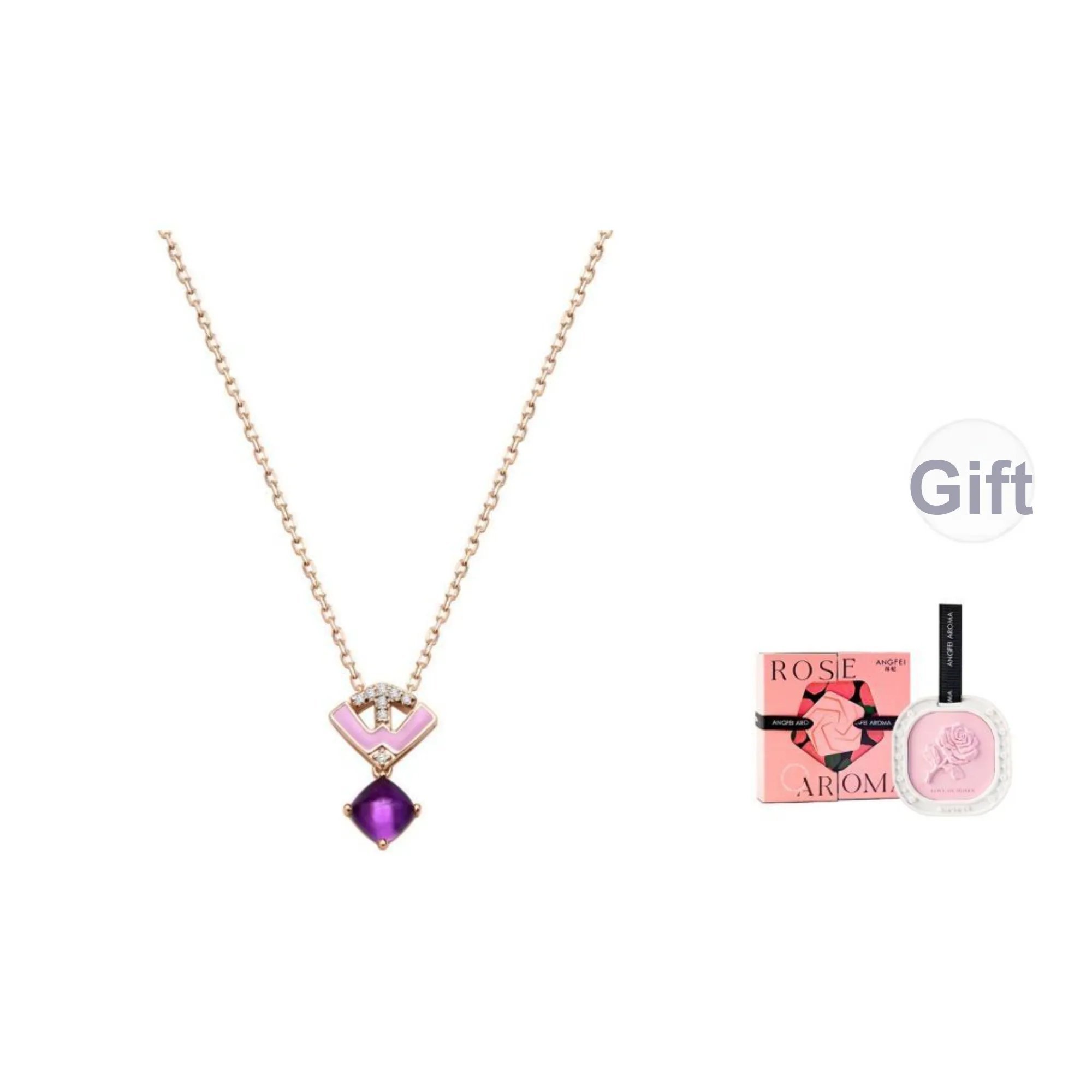 TIANWANG Crystal S925 Silver, Enamel Necklaces Women's