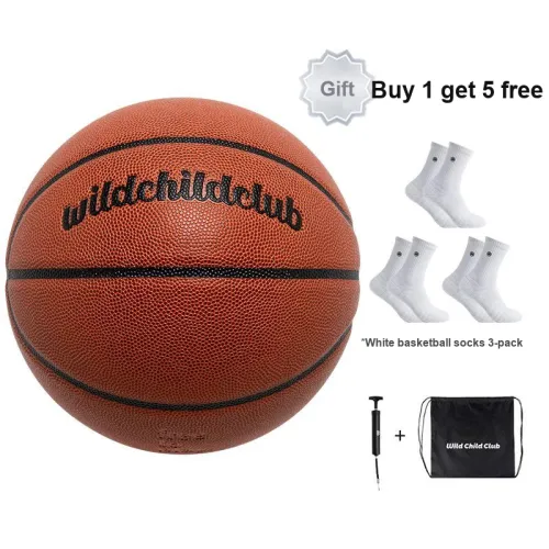 Wild Child Club PU Basketball Brown Size 7 Training Unisex