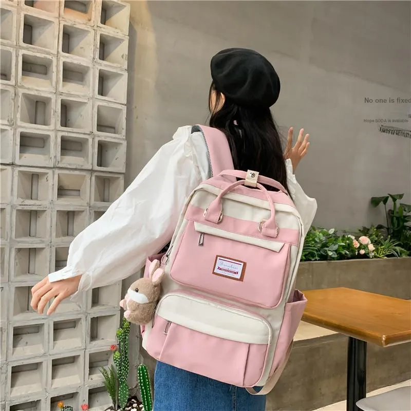Alcohol Dragon Nylon Carry Backpack Regular Women's Green/Blue/Purple/Pink/Black-20