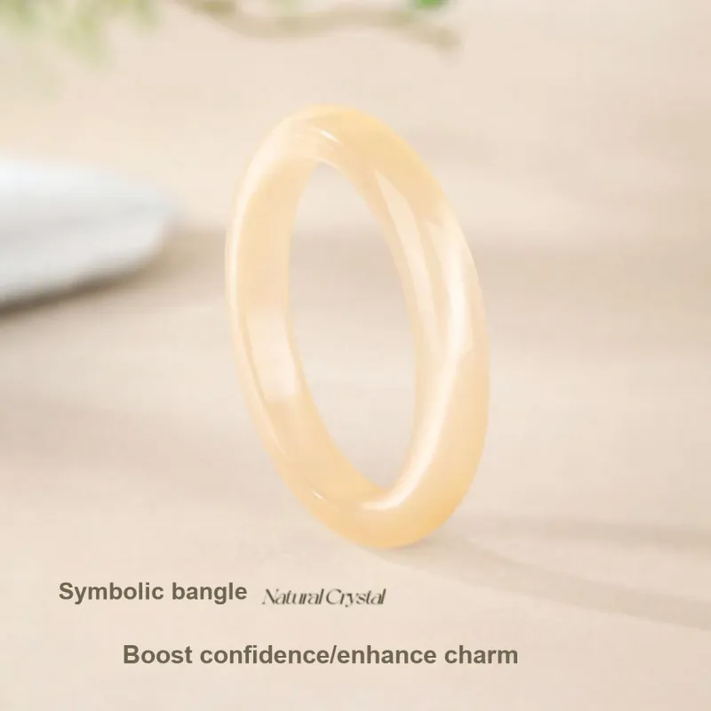 YUOFFICIAL Glass Cat Eye Bangles Women's-10