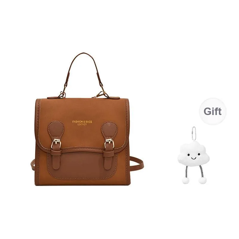 JANE KLAIN Synthetic Leather Backpack Regular Women's Brown/Khaki/Coffee-0