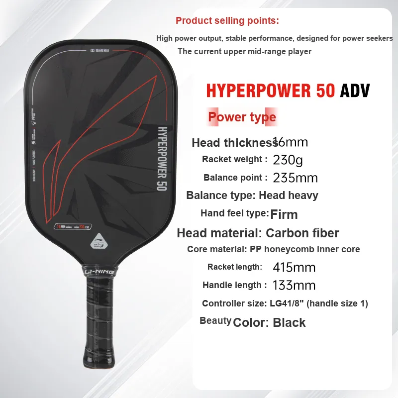 LiNing Pickleball Paddle Unisex Single Grip-9