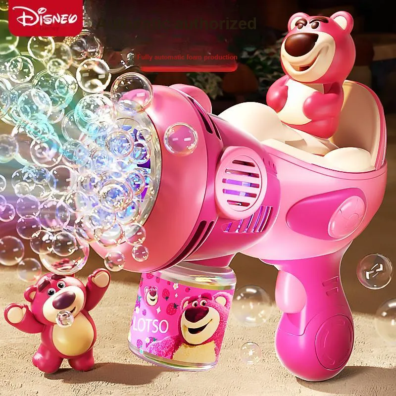 Yimi x Disney Cute Cartoon Lotso Handheld Fully Automatic Gatling Bubble Machines-1