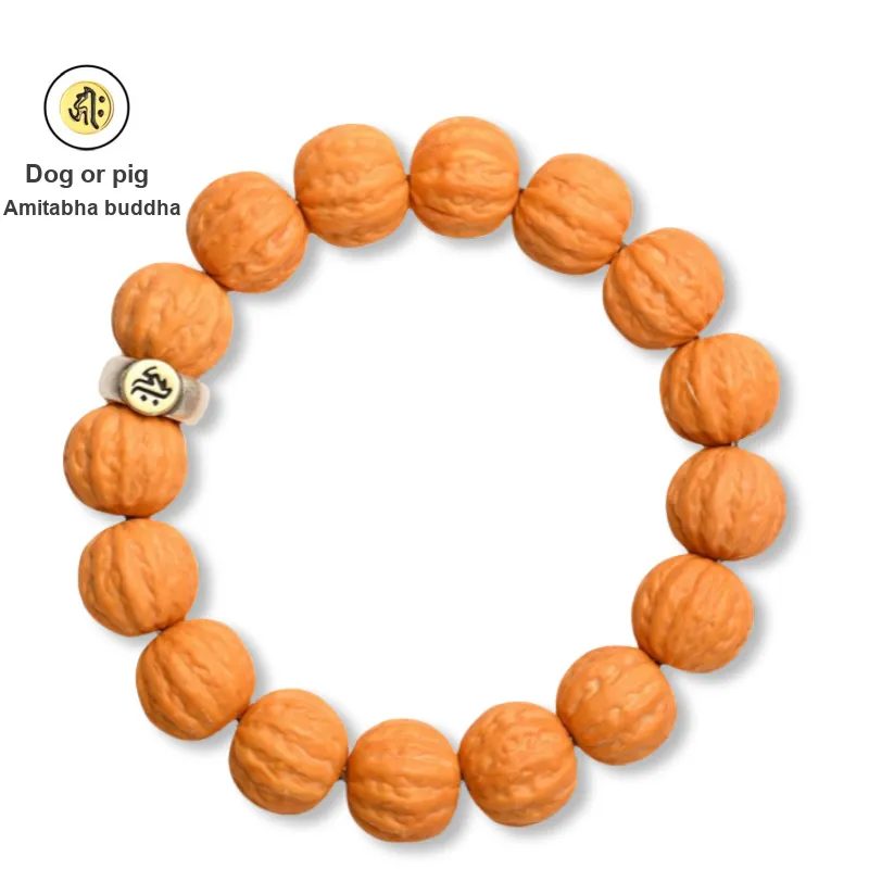 Harf Monkey Head Walnut Bracelets Unisex-17