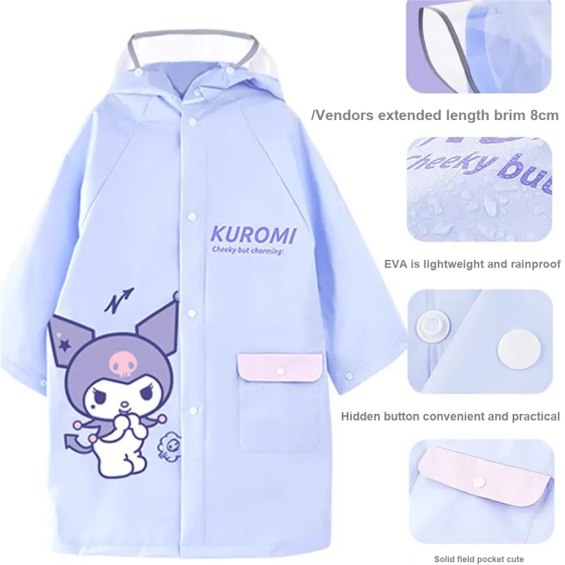 Sanrio Raincoat With Backpack Style-6