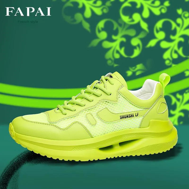 FAPAI Low Top Casual Shoes Men's Green-5
