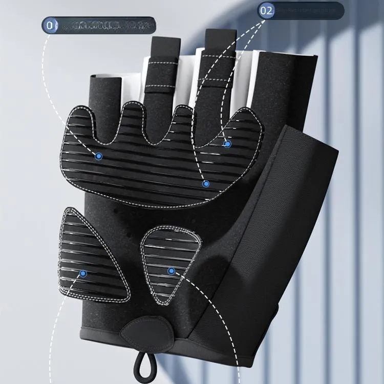Anta Fitness Gloves Protective Palm Guards Silicone Adults-4