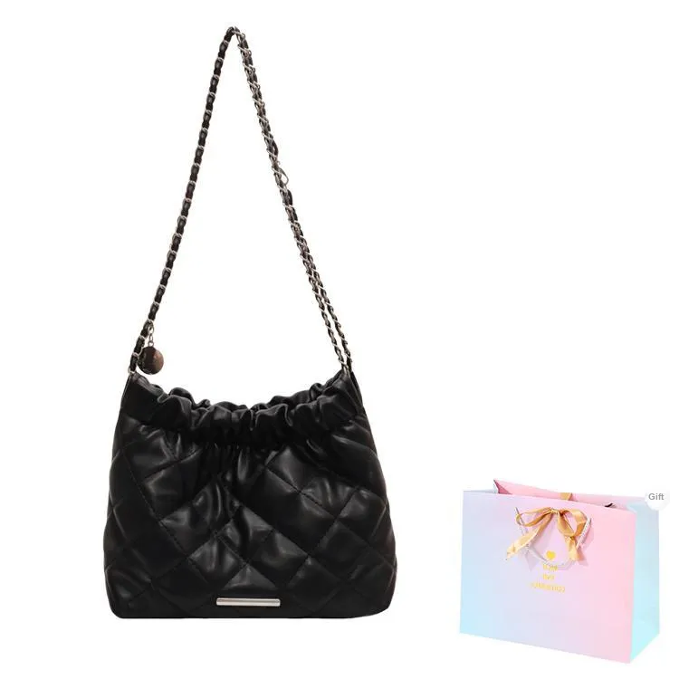 SUPERCUTE PU Tote Bag Shopping Bag Crossbody Bag Shoulder Bag Women's Silver/White/Black/Pink-12