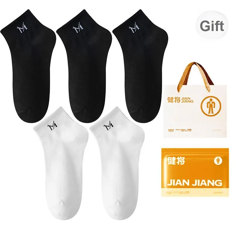 Master Mid Calf Socks Men's Shopping Bag 5 Pack-20