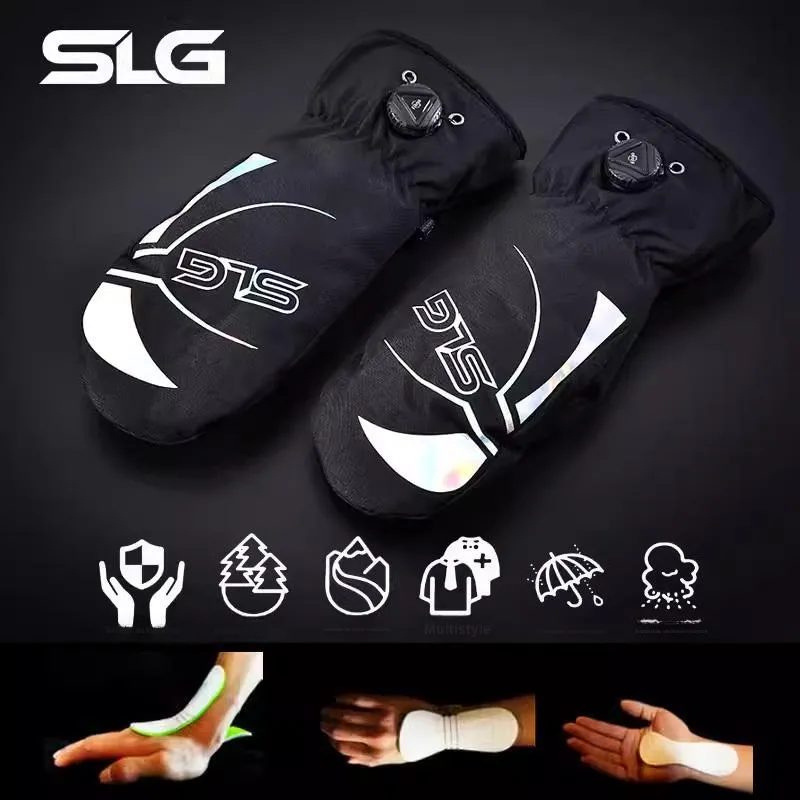 Sauglinge Ski Protective Gears Professional Ski Glove With Built-in Wrist Guard Unisex-11