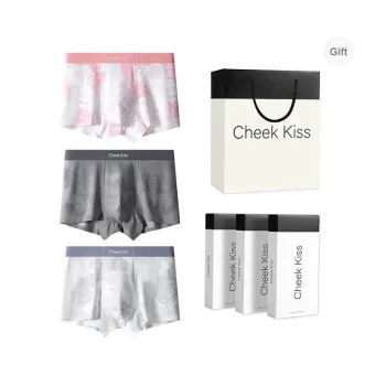 Cheekkiss Underwear Gift Box Men's Breathable Thin Seamless Skin Friendly Boxer Shorts Premium Packaging