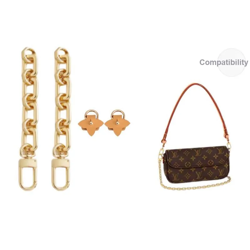 Ingenuity Handmade Metal Bag Strap Women's Gold Tone-33