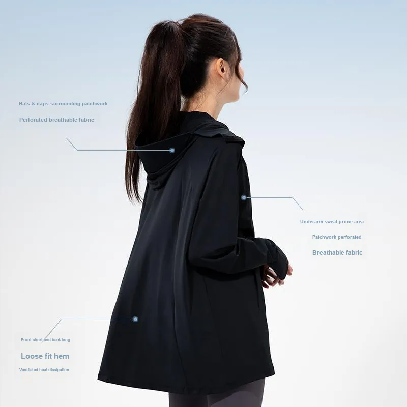 MOUTION Breathable UV Protection Sun Protection Clothing Women's-1