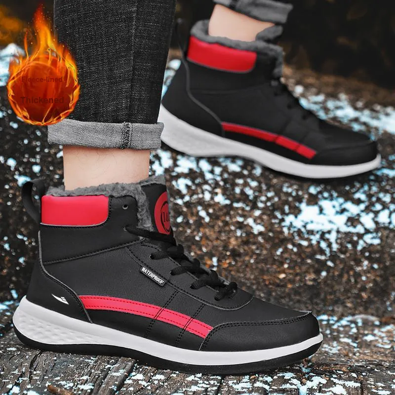 Kuding Full-Coverage Warm Slip-Resistant Water-Resistant Cushioning Skateboard Shoes Men's-5