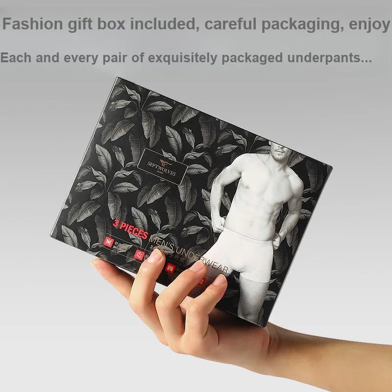 SEPTWOLVES Underpants Men's 3-Piece Gift Box Set-31