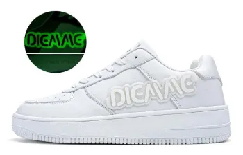 DIEMME Glow In The Dark Slip Resistant Cushioning Abrasion Resistant Low Top Skateboard Shoes Unisex