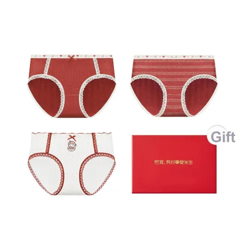 Red Bean Нижнее белье Женское 3 упаковки в подарочной коробке