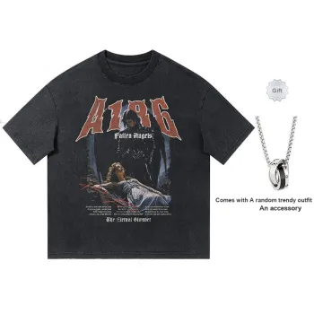 A186 T Shirts Unisex Black Random Comes With A Necklace