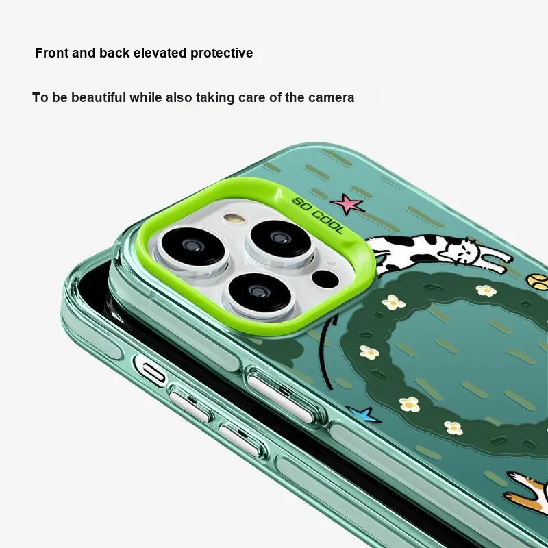 Marsfield TPU Material Impact Resistant Phone Cases Compatible With Apple 16/15/14/13/12/Pro/Mac Cute Style-5