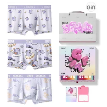 SEM/R Underpants Men's 3 Pack Eating Melon Pig