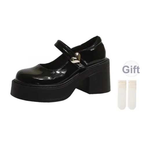 Fawn Miri Грубый каблук Туфли Мэри Джейн Женские