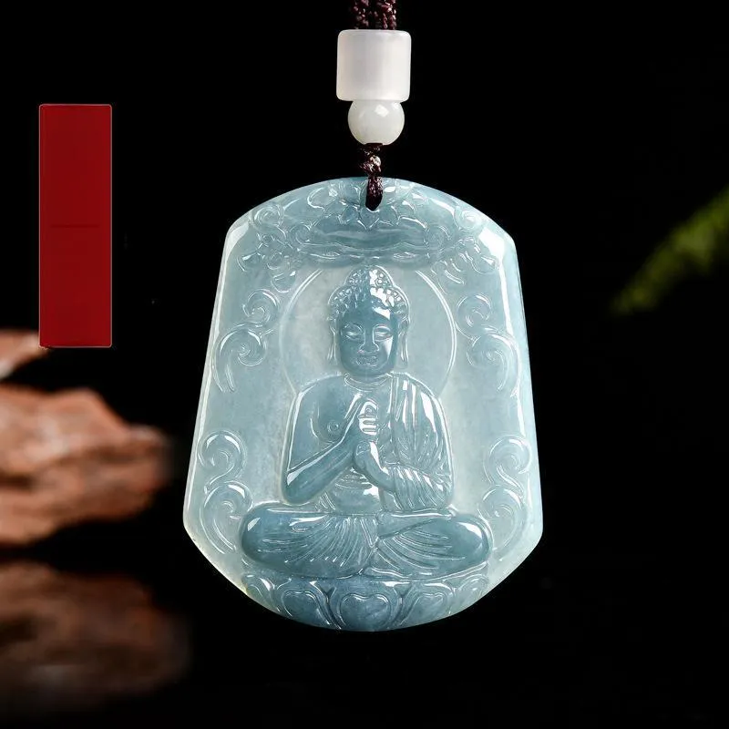 BYTHERE Glutinous Jade Jadeite Necklaces Unisex-11