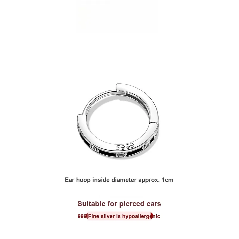 ZWU 999 Fine Silver Earrings Unisex-1