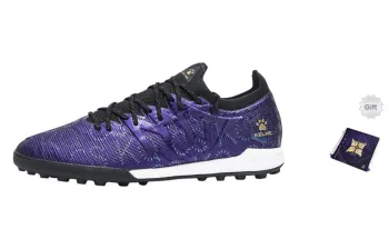 KELME Speed Electric 3.0 TF Rubber Broken Studs Cushioning Coverage Soccer Shoes Unisex Dark Purple