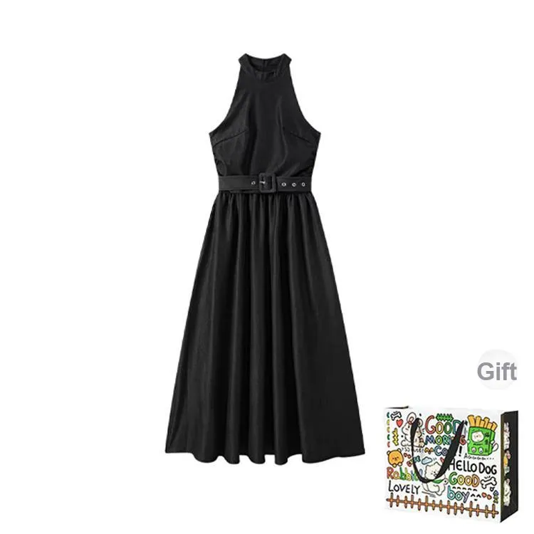 ZVJH Sleeveless Dresses Women's Black Shopping Bag