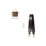 Brown 3.8cm Wide Strap 65cm[Adjustable Leather]