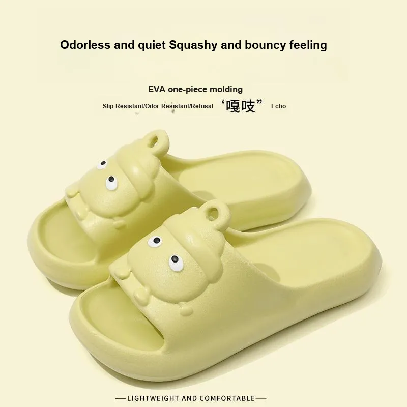 Foot Recreation Cartoon Summer Platform Home Comfortable Soft Sole 'Step in' Bathing Slippers-22