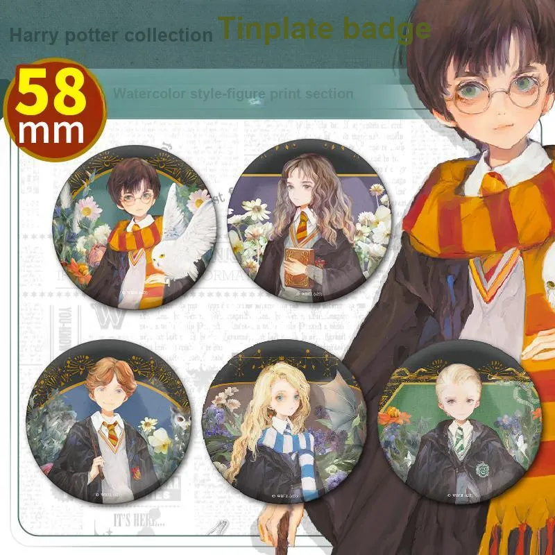 OTRAINBOW Harry Potter Characters Tinplate Badge IP Merch-1