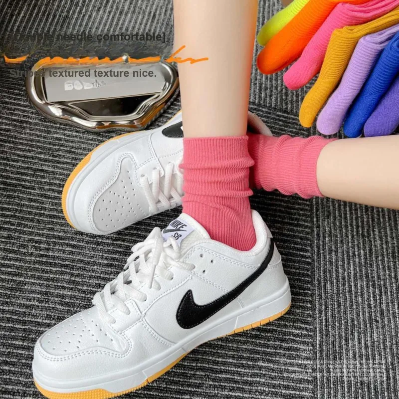 XXLLG Mid Calf Socks Women's 5 Pack-4